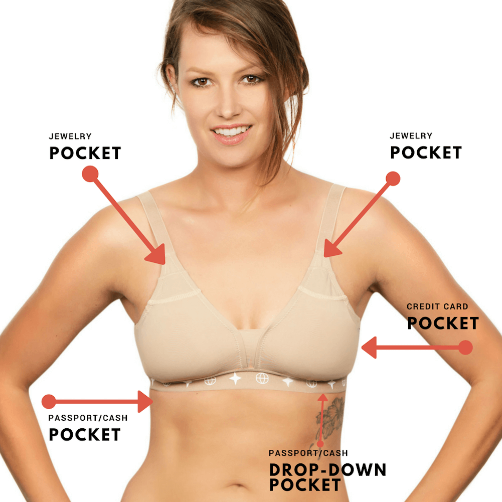 The Ultra-Light Travel Bra with Pockets