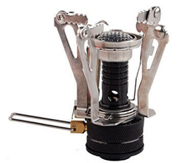 Ultralight Backpacking Canister Camp Stove with Piezo Ignition
