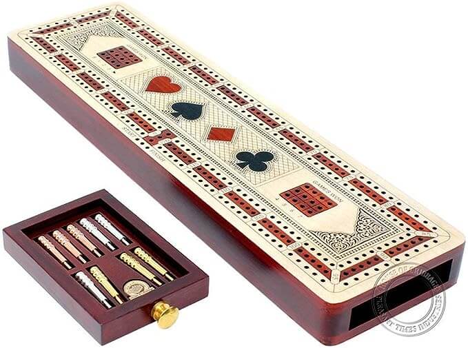  House of Cribbage 3-Player Continuous Track Board.