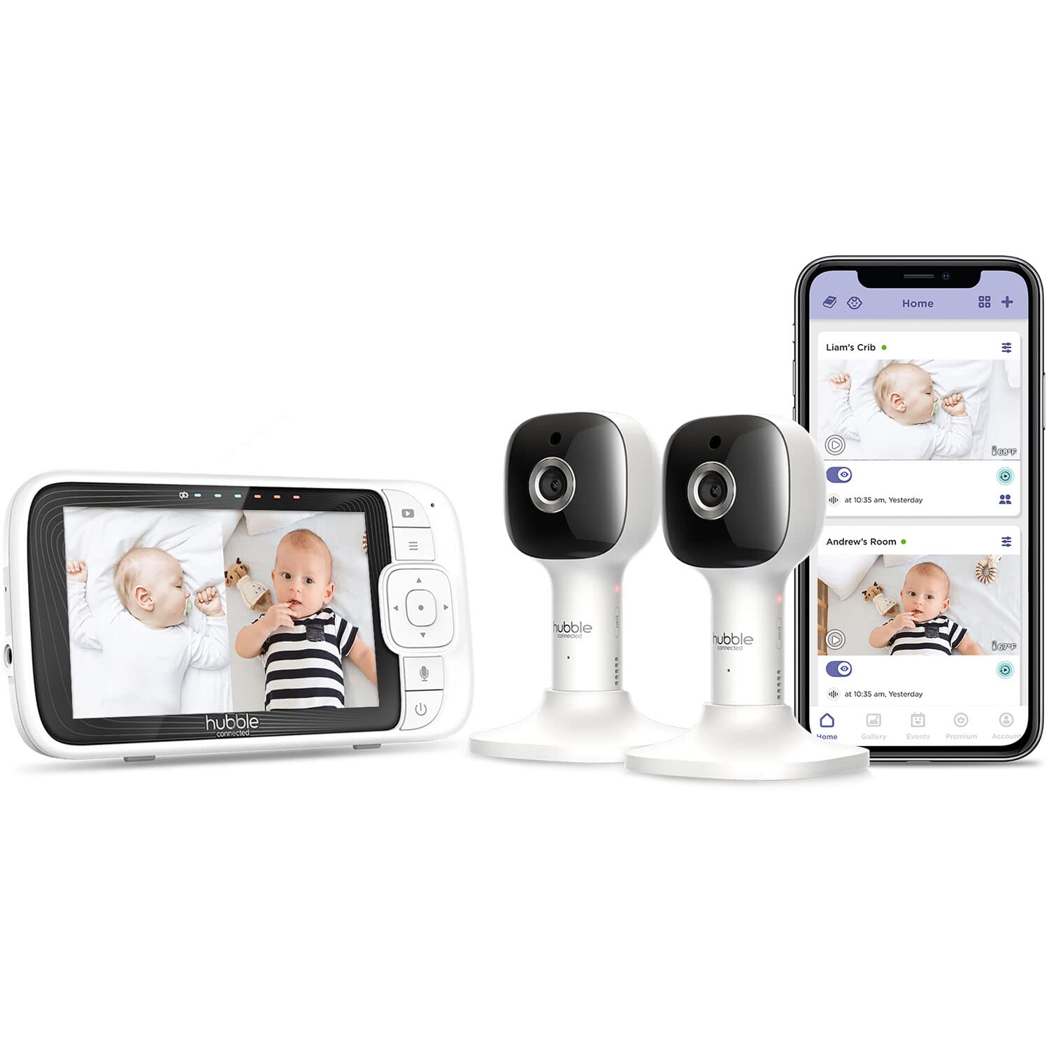 Hubble Connected Nursery Pal Cloud Wi-Fi Baby Monitor